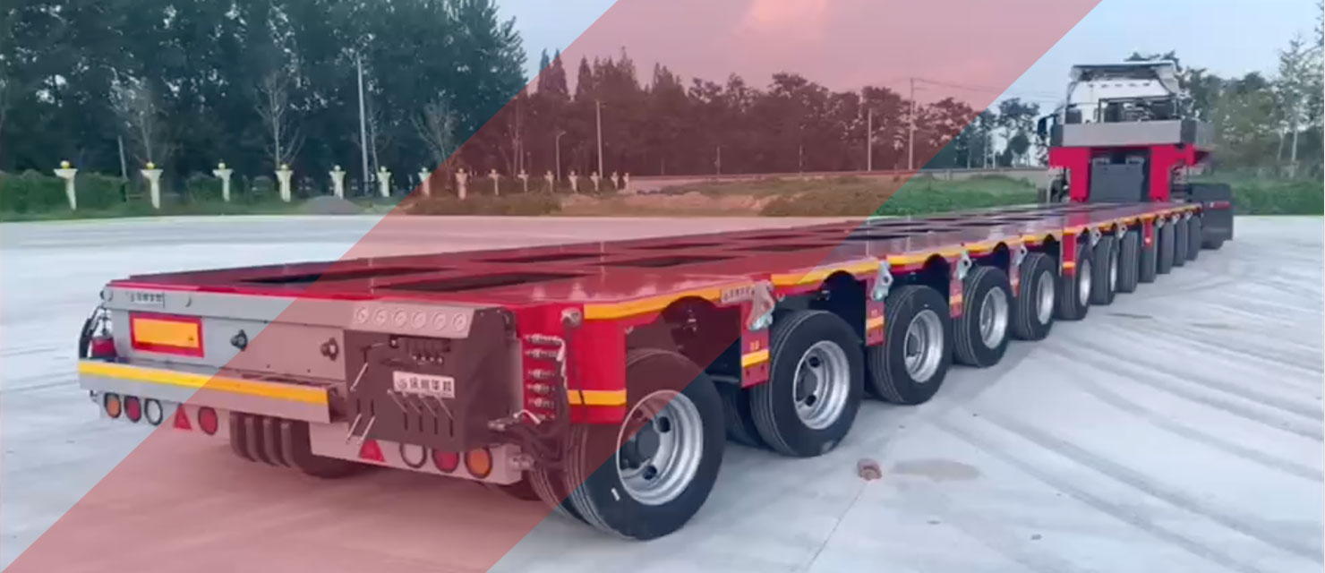 Rui Heavy Transport Trailer's Working State And Components Show