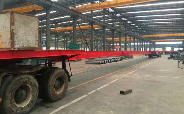 Wind Turbine Blade On Trailer