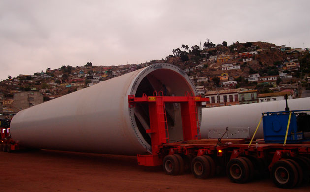 Wind Turbine Tower Transport