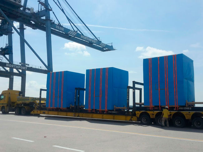 Heavy Duty Trailer Application For Harbour And Shipyard Logistics