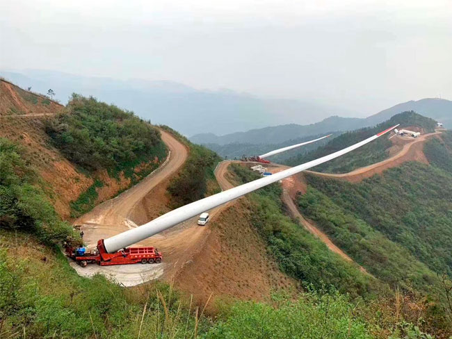 heavy duty trailer application for wind energy 1