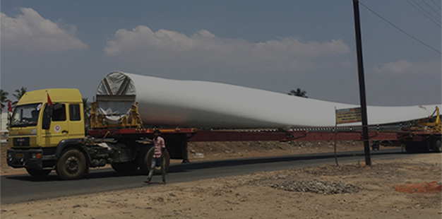 Heavy Duty Trailer Application For Wind Energy