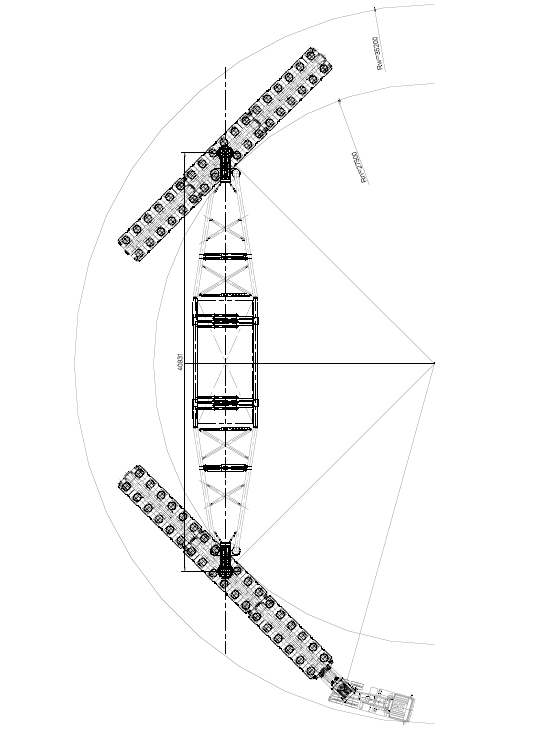 Girder Bridge Trailer Turning Radium